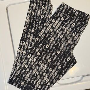 Stylish Black and White Patterned Men's Pants